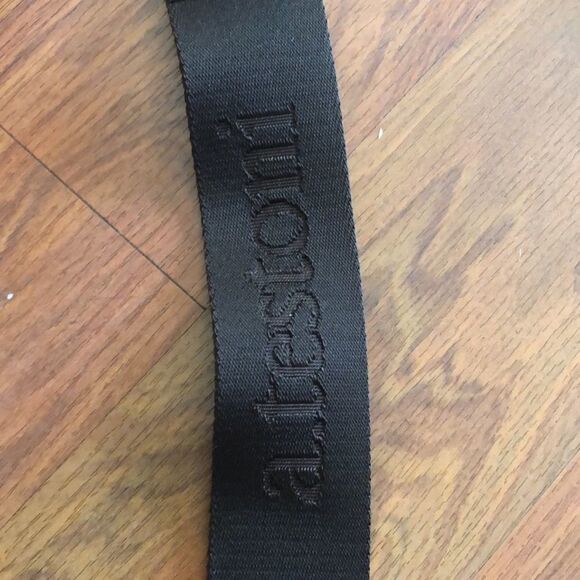 a.testoni Chocolate brown logo wide strap luggage strap purse strap. - Picture 3 of 8